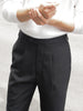 Black - Ricky with belts wide leg trousers