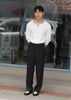 Black - Ricky with belts wide leg trousers