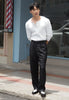 White Henley knitwear