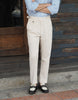 Beige linen Homme pleated trousers