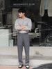 Dark grey Homme pleated trousers
