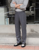 Dark grey Homme pleated trousers
