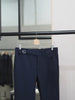 Navy wool - belt waist trousers