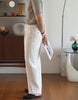 Off white harry-leg trousers