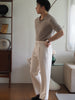 Off white harry-leg trousers