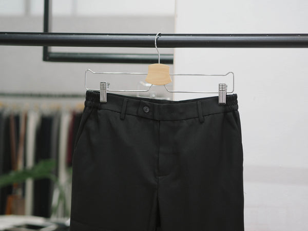 Black trousers with side contrasting