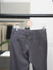 Grey stripe wool back adjuster trousers