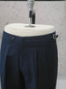 Navy - londre double belt trousers
