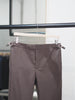 Choco double belt trousers