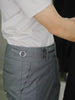Dark grey - Melton double belts trousers