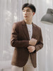 Rosewood wool - cashmere blazer suit