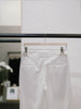 White wool - hugo belted trousers