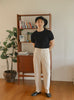 Beige - harry with belt trousers