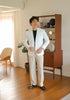 White - linen suit
