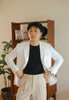 Beige - harry with belt trousers