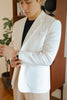 White - linen suit
