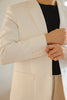 White - linen suit