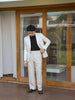 White - linen suit