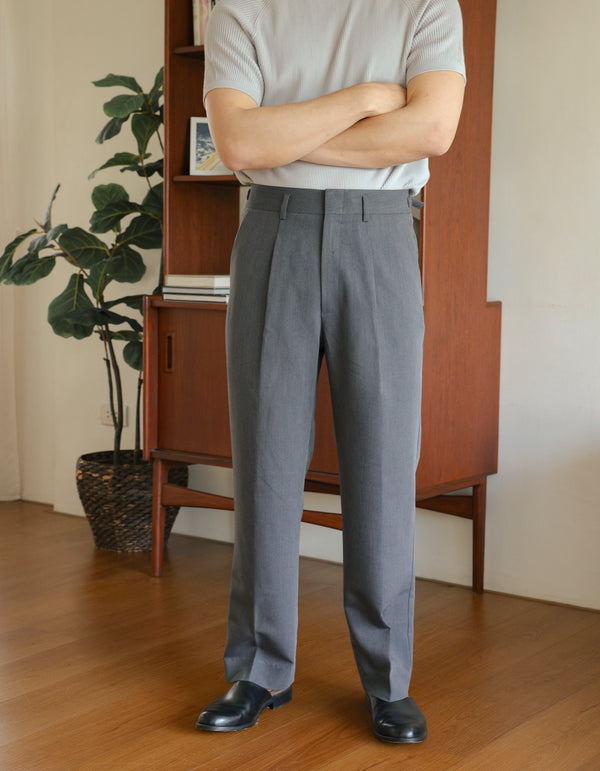 Dark grey - harry with belt trousers