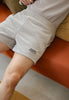 Light grey breakfast grounder shorts