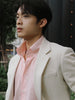 Pink button down shirt