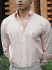Pink button down shirt