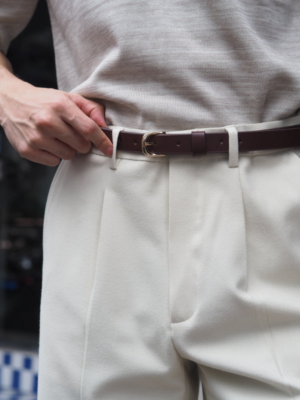 Brown zane leather belt