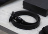 Black zane leather belt