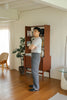 Dark grey - harry with belt trousers