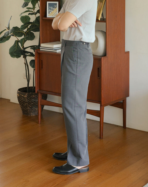Dark grey - harry with belt trousers
