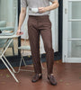 Rosewood double belt trousers