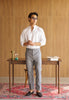 Grey - ridley double belt trousers
