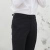 Dark navy side adjuster trousers