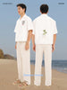 White Oxford Wave short sleeve shirt