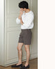 Choco- Terry side adjuster shorts