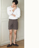 Choco- Terry side adjuster shorts