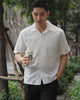 White - linen with pocket shirt