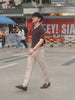 Choco knitted silk polo shirt