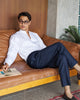 Navy - Joris belts trousers