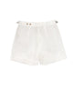 White - Terry side adjuster shorts