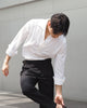 Black - harris with pleated belt waist