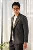 Dark grey textured - double breast suit