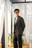 Dark grey textured - double breast suit