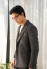 Dark grey textured - double breast suit