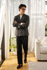 Dark grey textured - double breast suit