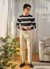 Navy Stripe - Merino Knitted Jumper