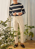 Navy Stripe - Merino Knitted Jumper