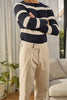 Navy Stripe - Merino Knitted Jumper