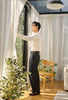 Black harry-leg trousers