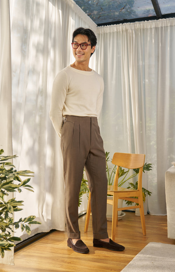 Off White - Merino Knitted Jumper